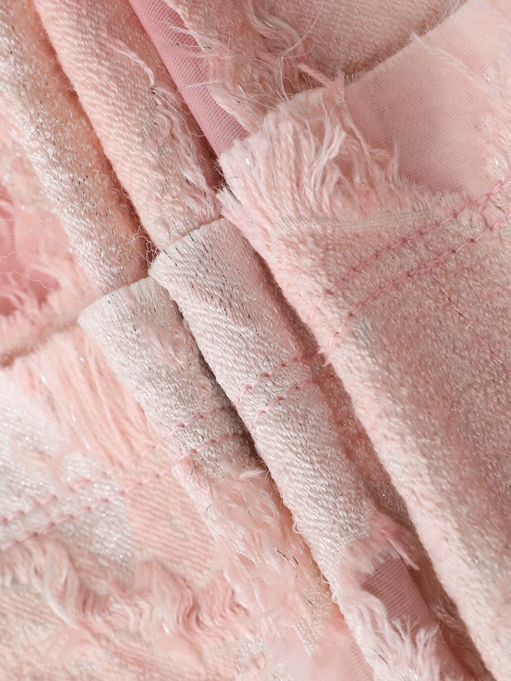 Pink Logo Chinese Knot Plant Dye Jacquard Blazer