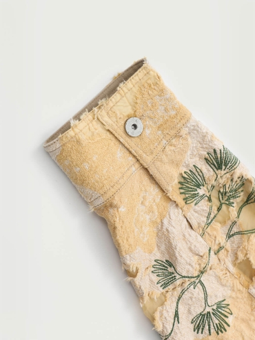 Plant Dye Botanic Embroidery Jacquard Jacket