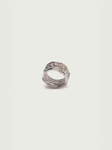 Silver Hanging Bundle Ring