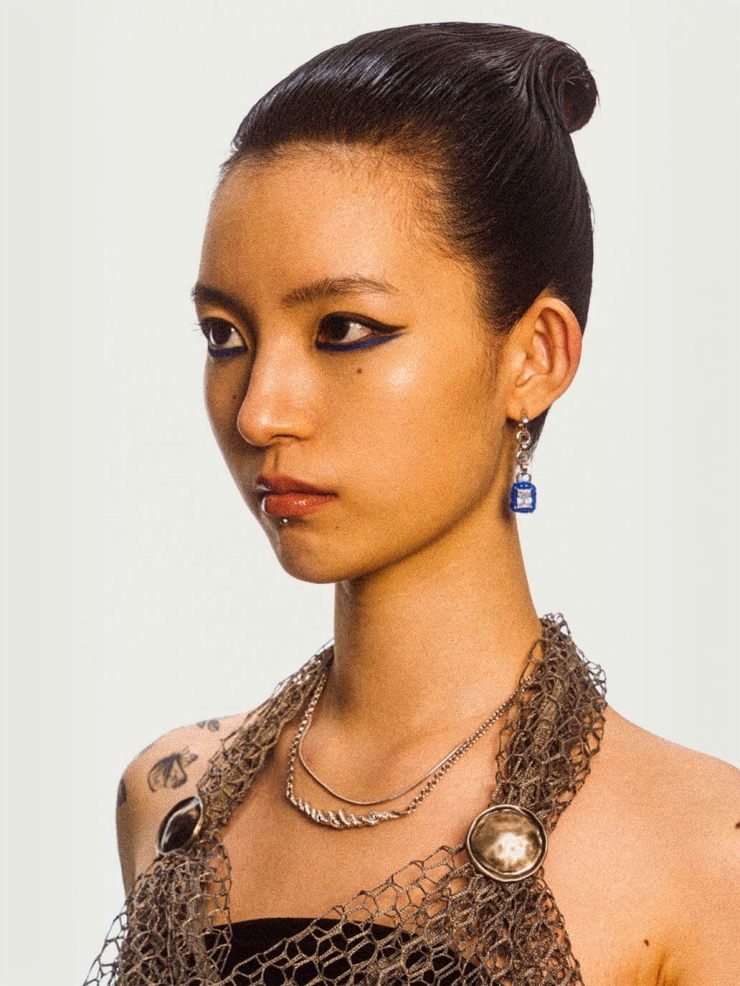 Silver Self-Winding Double Layer Necklace