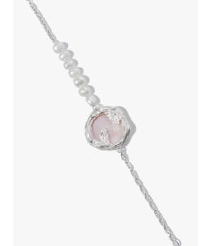 M.WONG Dense Collection White Bracelet