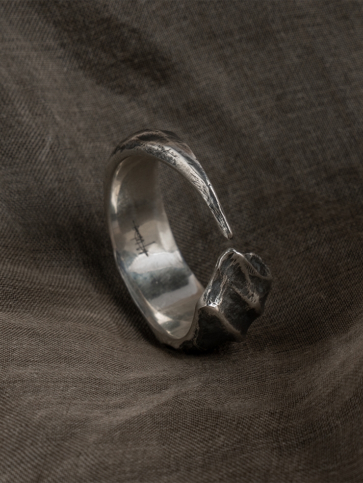 Wind collection silver ring