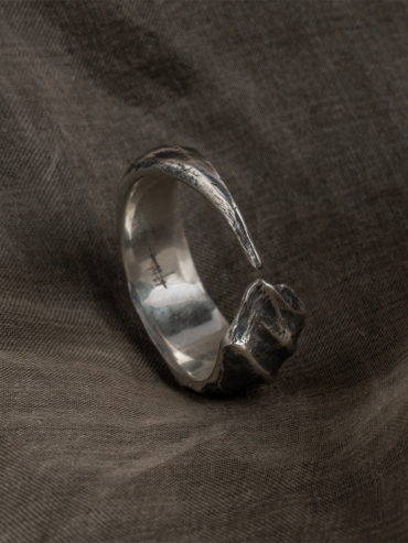 Wind collection silver ring