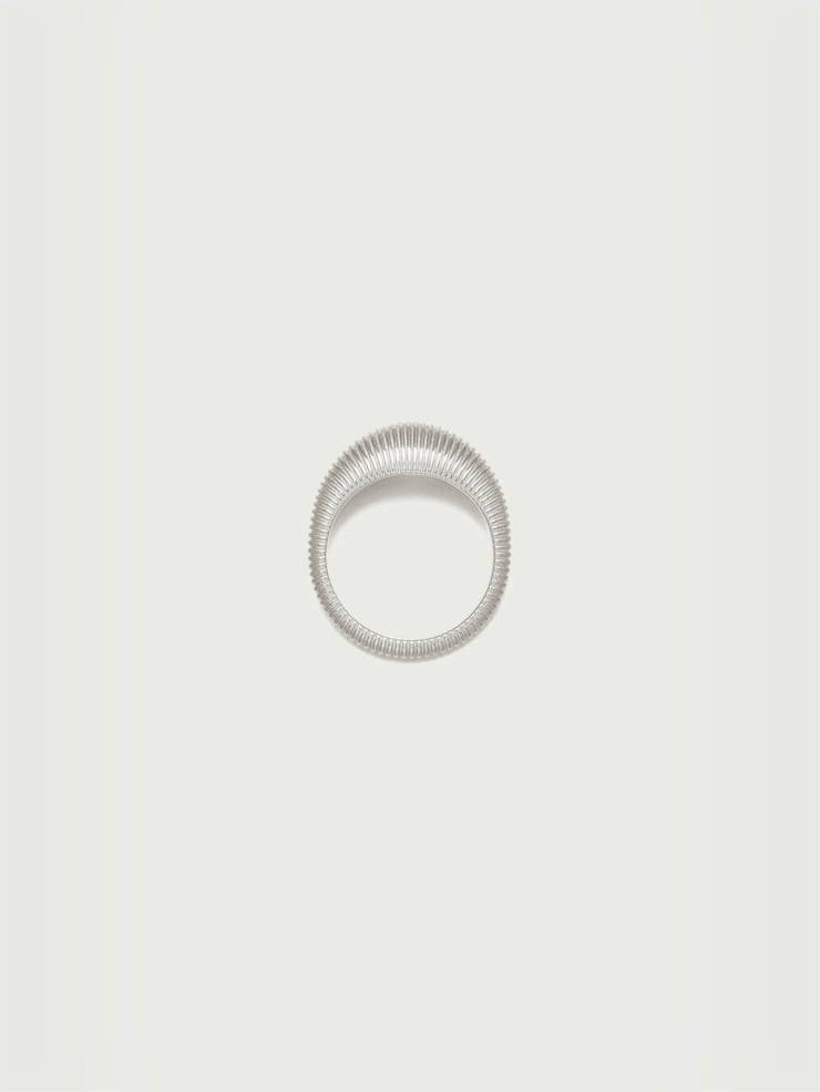 Silver Ripple Ring