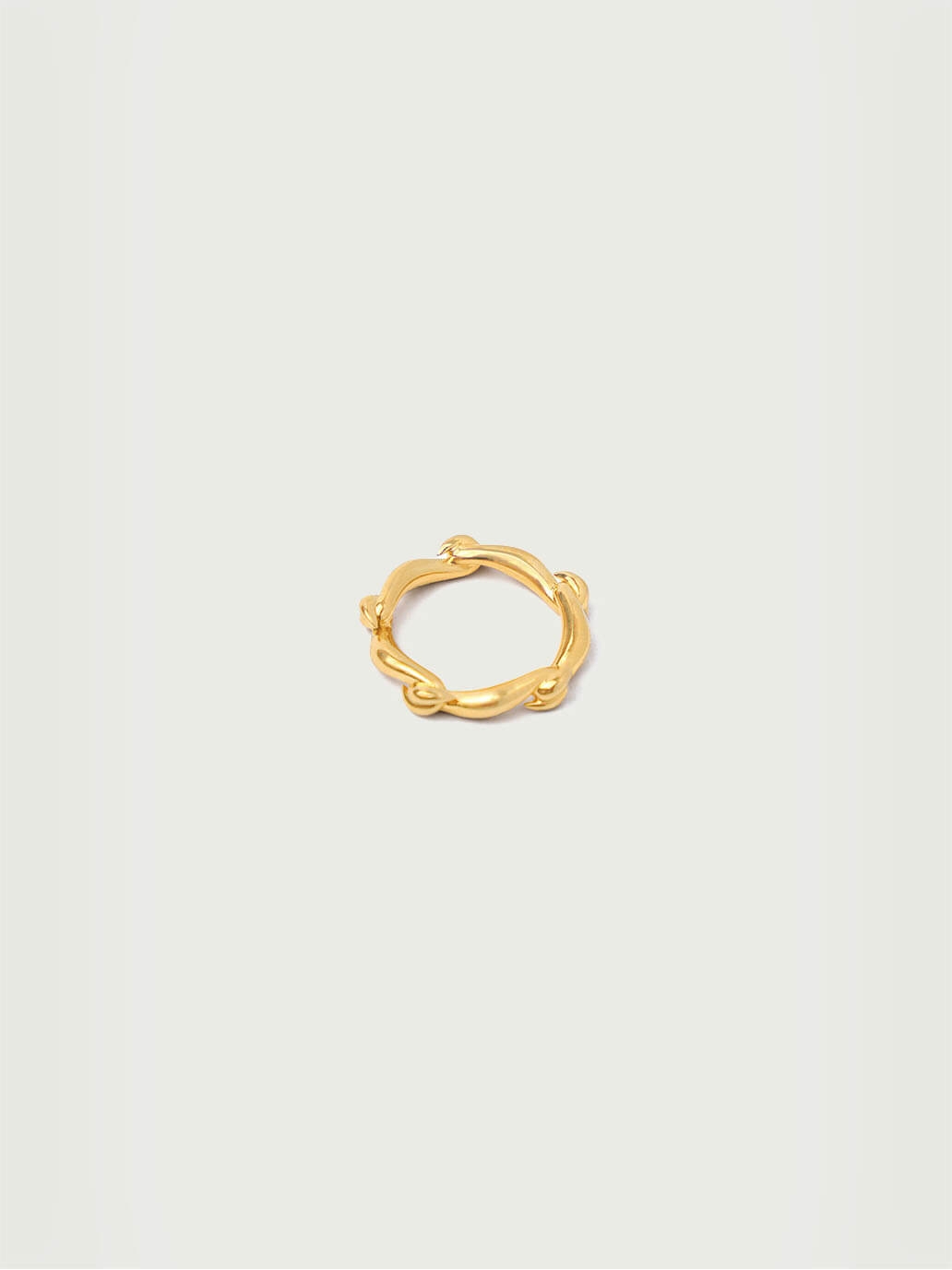 Gold Tie Single Layer Ring