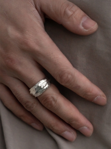 M.WONG Water Collection Silver Ring