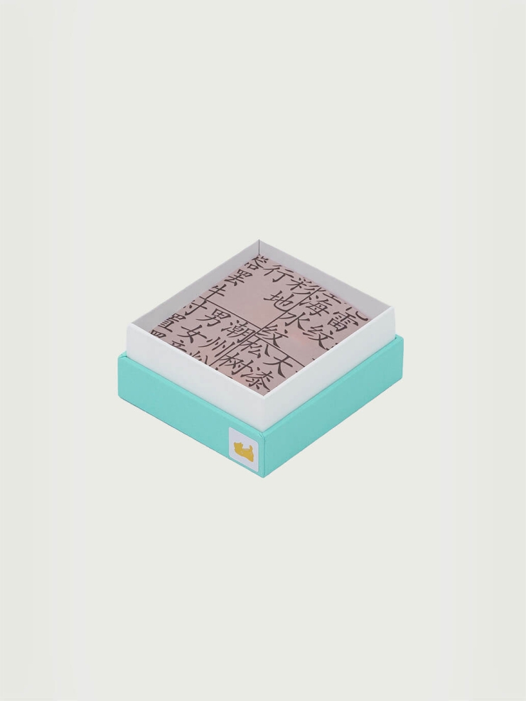 Pink Hand-Painted QI LIN Chopsticks Holder