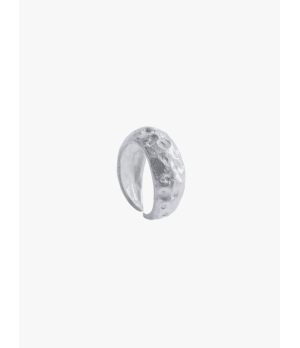 M.WONG Moon Collection White Silver Ring