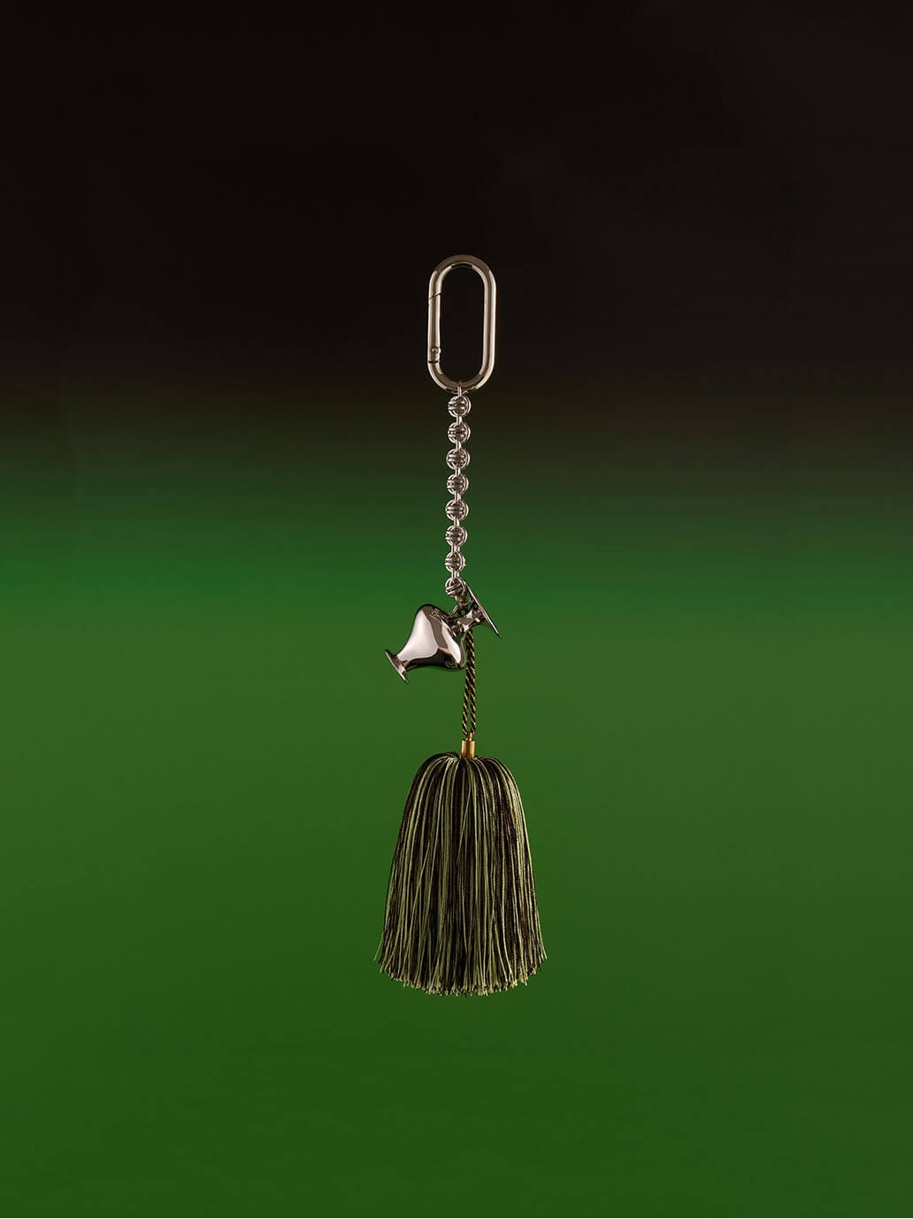 Silver Vase Tassel Bag Charm/Car Rearview Mirror Ornament