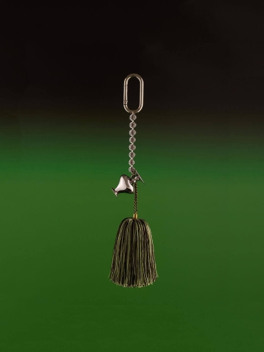 Silver Vase Tassel Bag Charm/Car Rearview Mirror Ornament