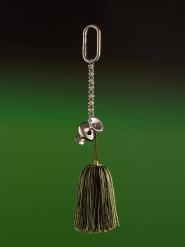 Silver Vase Tassel Bag Charm/Car Rearview Mirror Ornament