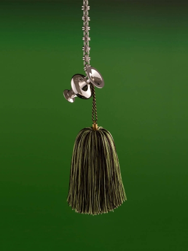 Silver Vase Tassel Bag Charm/Car Rearview Mirror Ornament