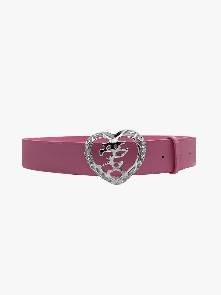 YUEQIQI PINK HEART SHAPE BELT