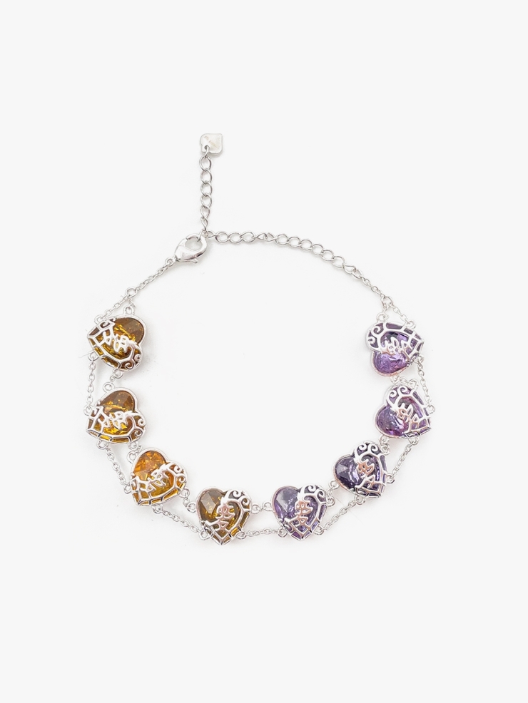 YUEQIQI HEART SHAPE "LOVE"BRACELET