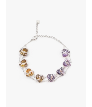 YUEQIQI HEART SHAPE "LOVE"BRACELET