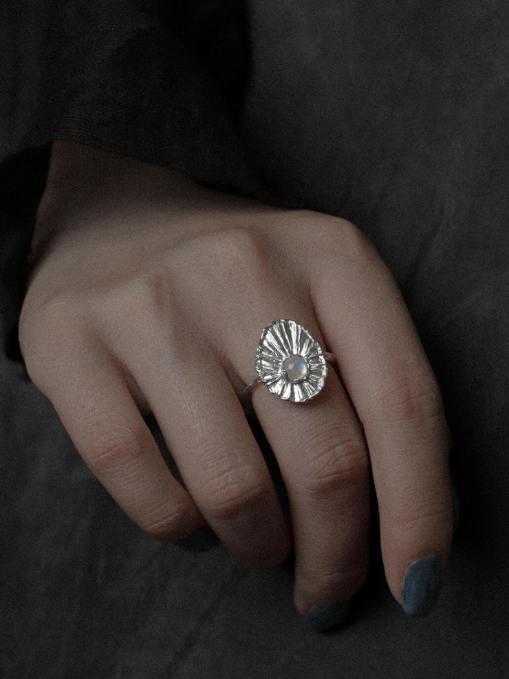 Silver Moonlight Ring