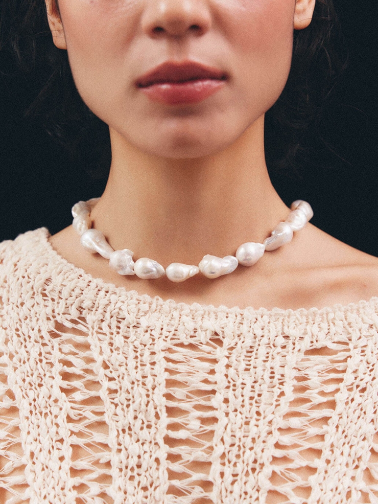 Silver Queen Pearl Necklace