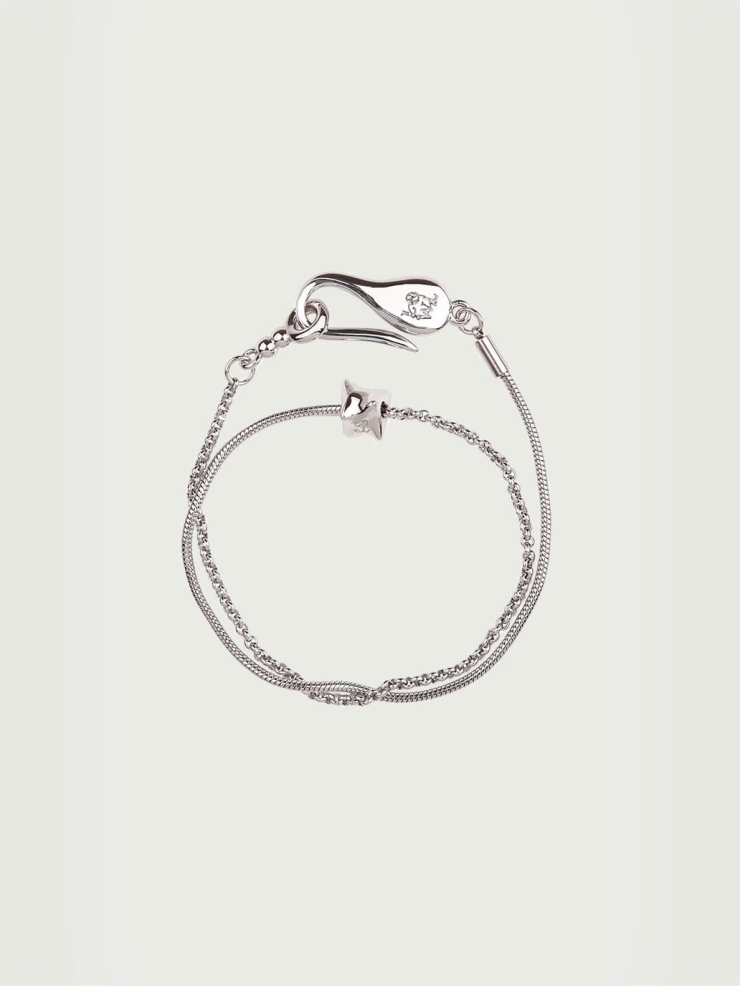 Silver Struggle Layered Bracelet