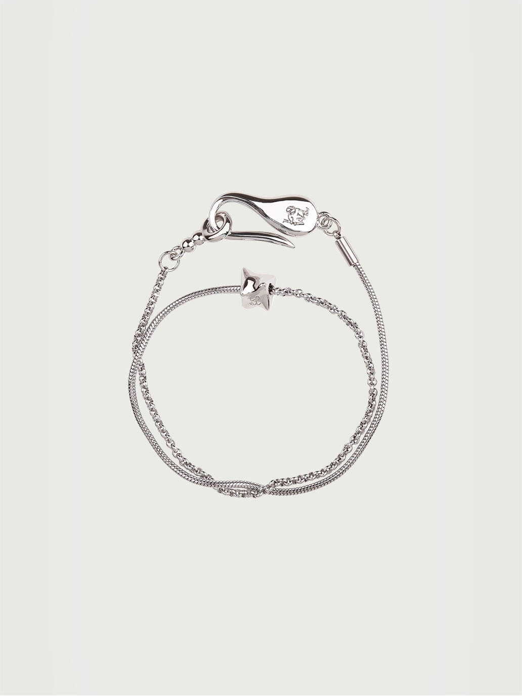 Silver Struggle Layered Bracelet