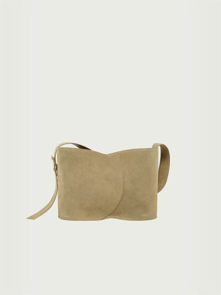 Barley Green Curve Bucket Bag