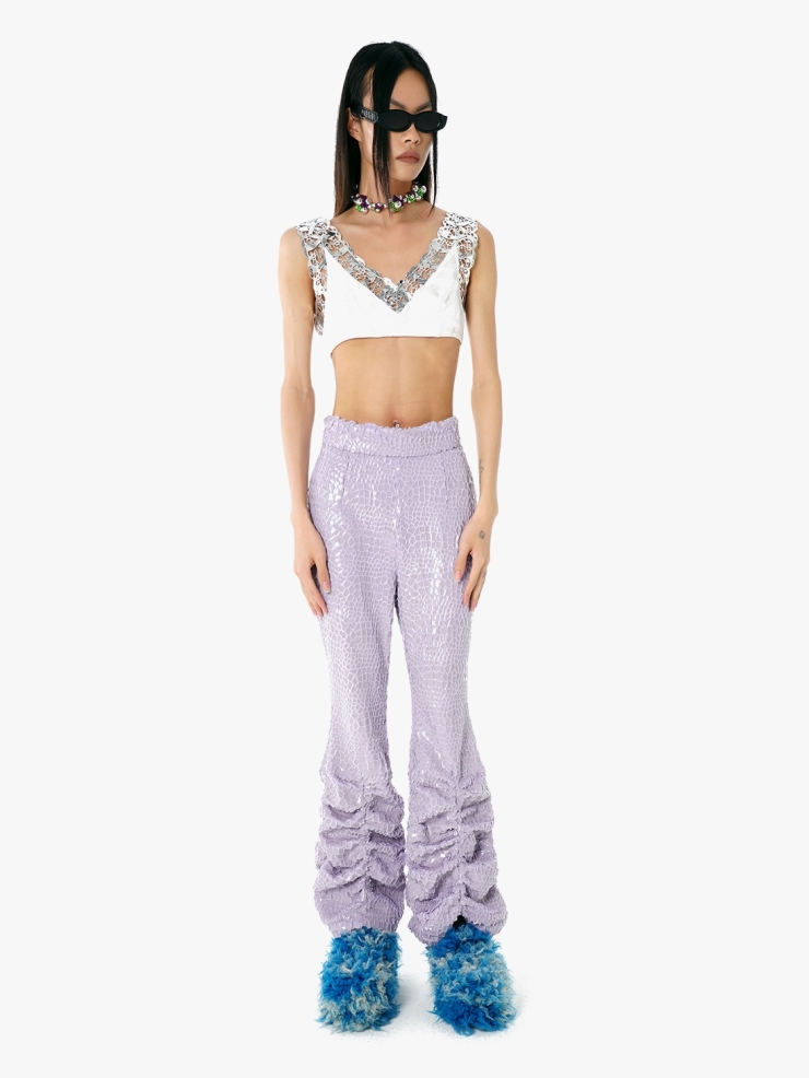 YUEQIQI V-neck Sleeveless Slip Tank Top