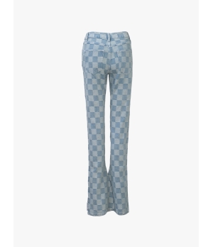 ANN ANDELMAN Checkerboard Jeans