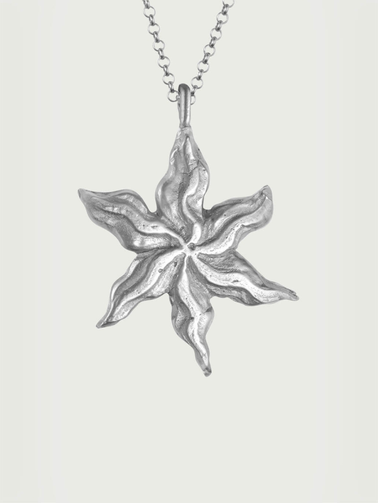 Silver Feu de la Saint-Jean Necklace