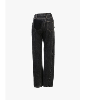 ANN ANDELMAN Black Twisted Straight Jeans