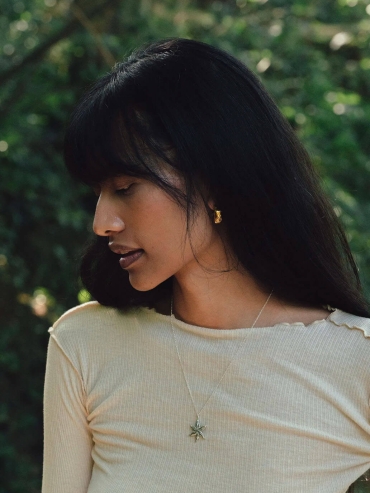 Silver Feu de la Saint-Jean Necklace