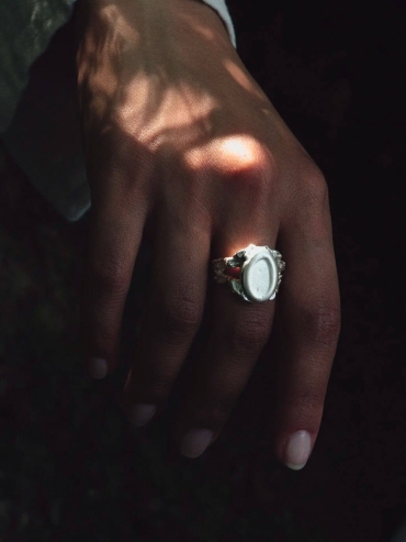 Silver Pierre de Serment Ring
