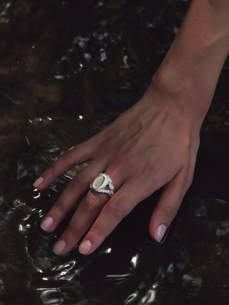 Silver Pierre de Serment Ring