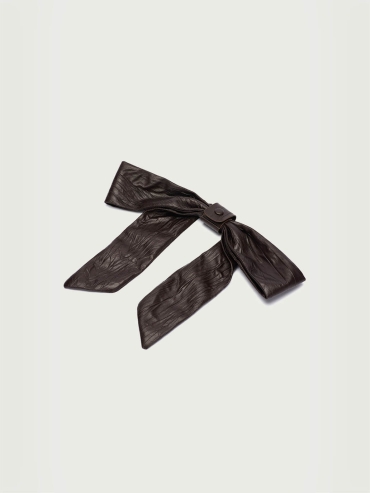 Brown Large Bowknot Shoulder Bag