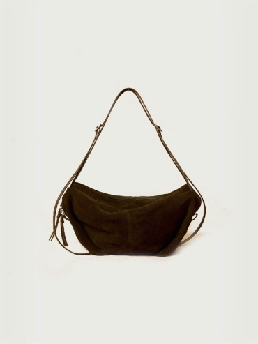 Mountain Mist Green Suede Wanderer Bag