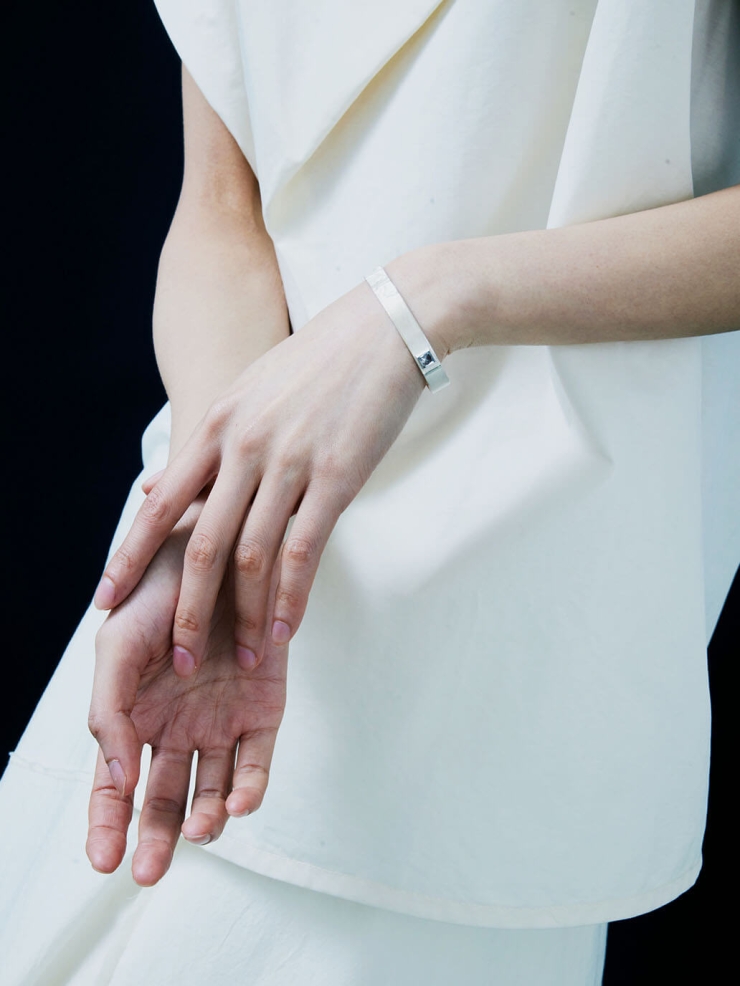 Silver Mirage Section Bracelet