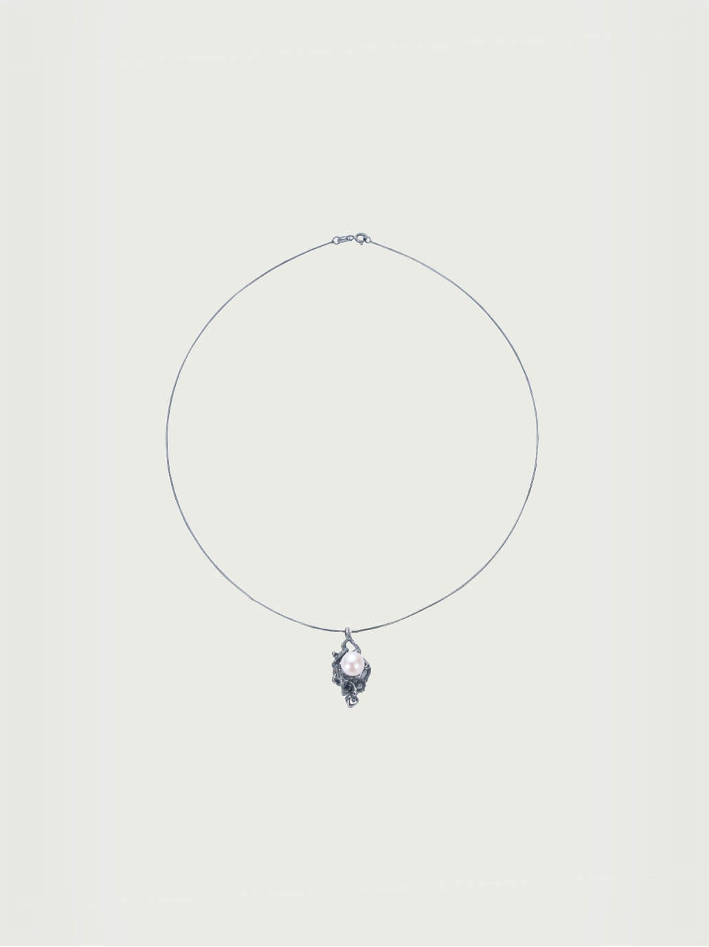 Black Stream Pearl Necklace