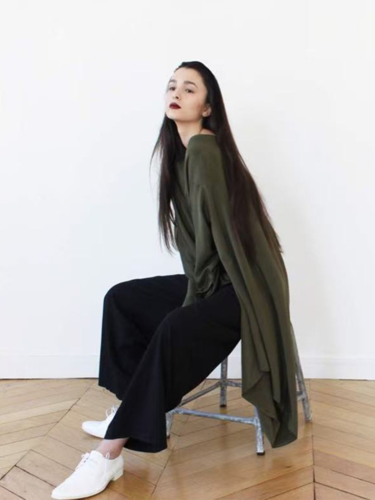 Green Two Way V-Neck Blouse/Dress