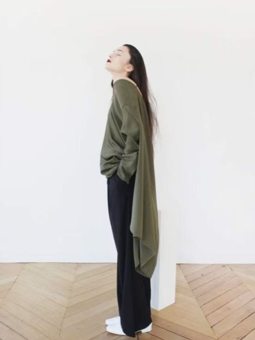 Green Two Way V-Neck Blouse/Dress