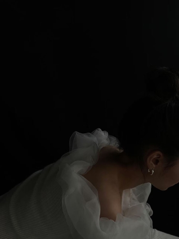 White Ruffled Organza Off Shoulder Pullover