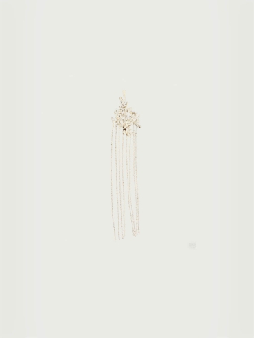 White Ice Bloom Ear Cuff - Single
