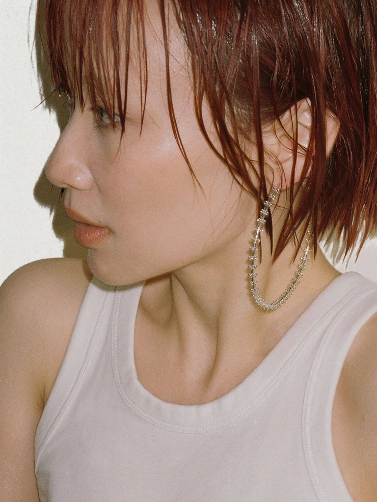 Silver Full Hoop Earrings - Large