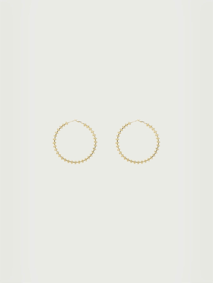 Gold Full Hoop Earrings - Small