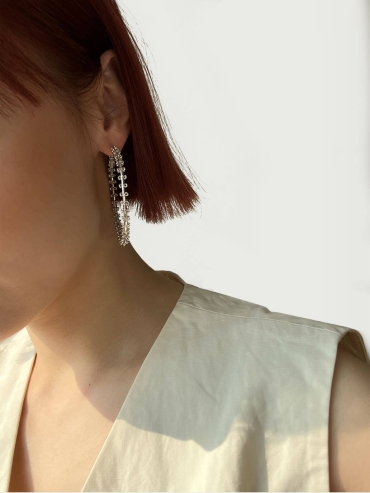 Silver Full Hoop Earrings - Small