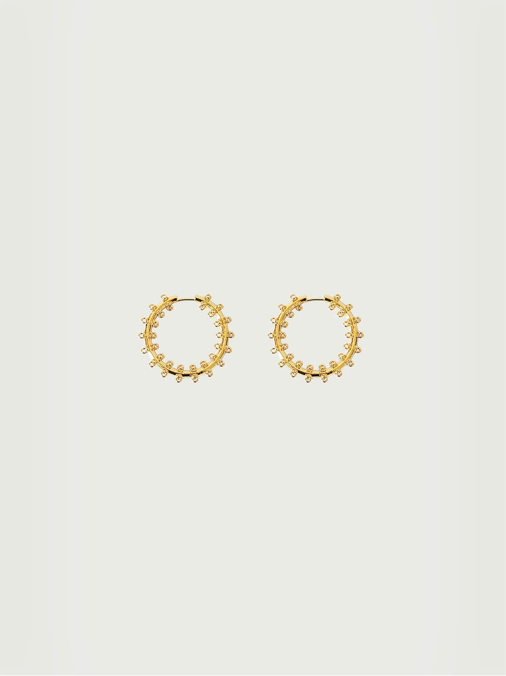 Gold Thick Full Hoop Earrings