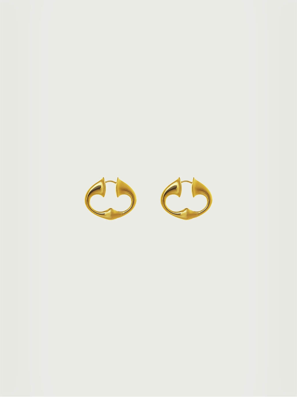 Gold Echo Trumpet Small Earrings