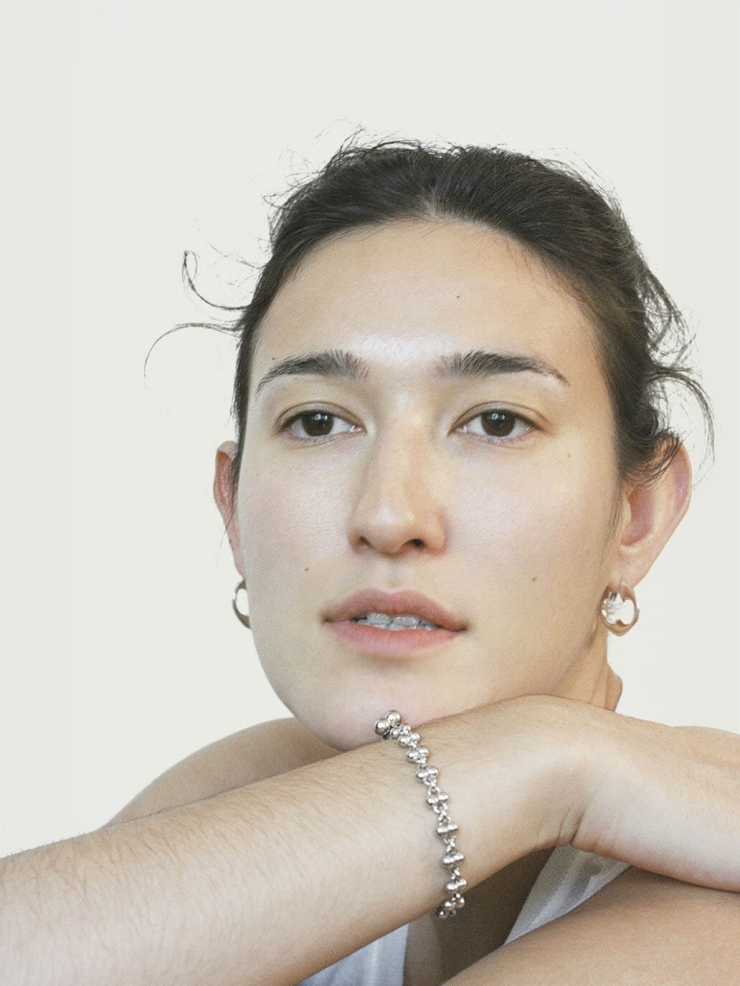 Silver Echo Trumpet Small Earrings