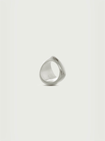 Silver Solid Silver Large Triangle Ring