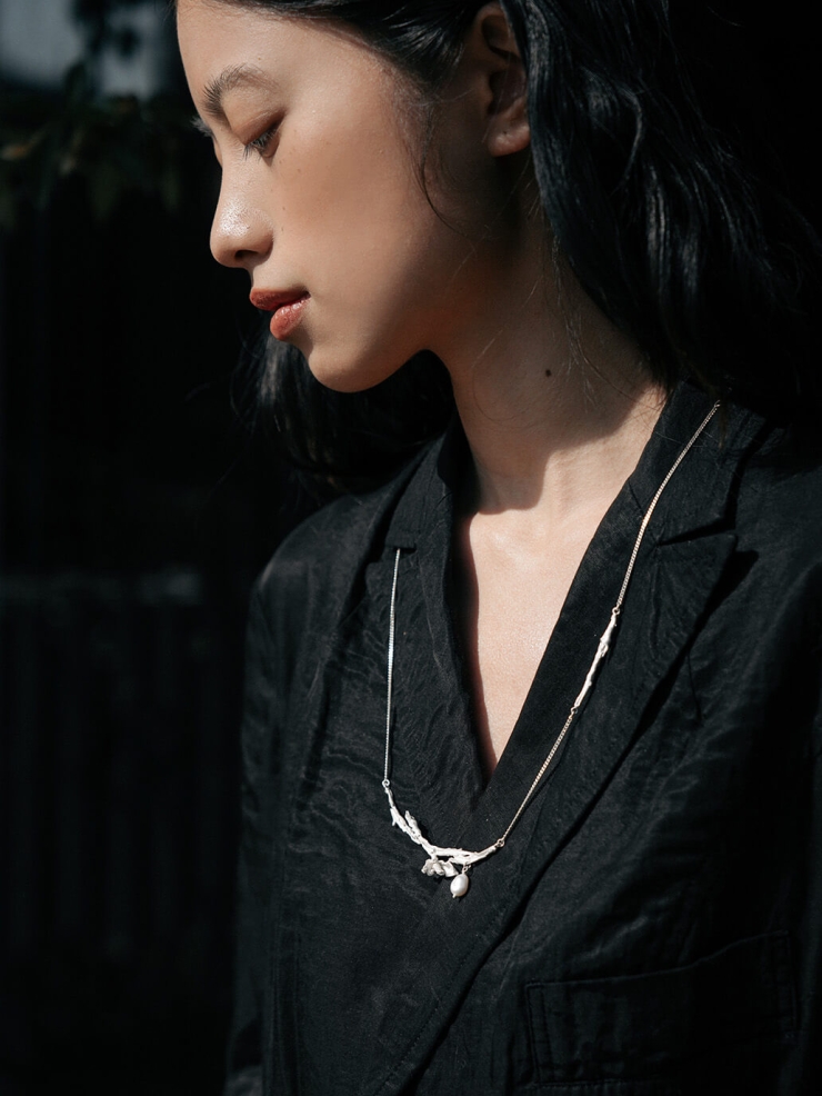 Silver Hidden Branch Chain