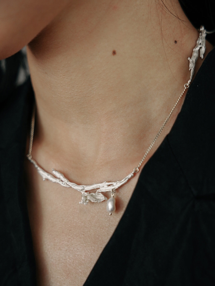 Silver Hidden Branch Chain