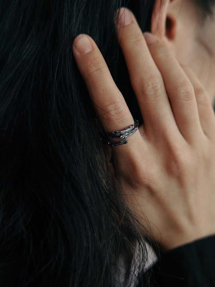 Aged Hidden Branch Ring