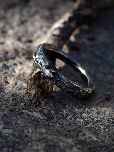 Aged Plain Stone Ring